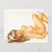 Alberto Vargasヴィンテージのピン留め ポストカード (正面/裏面)