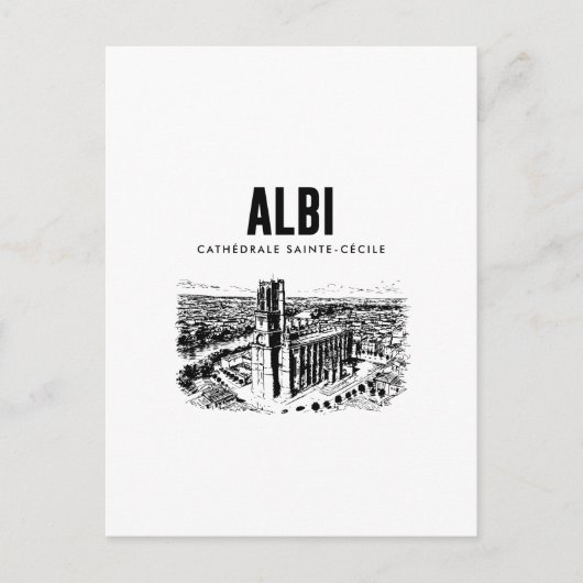 Albi Cathedrale SainteCecile Affiche Vintage Occ ポストカード (正面)