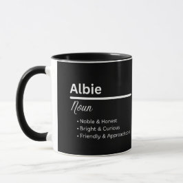 Albie Boy Name Definition Personalized Mug マグカップ