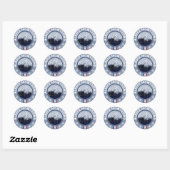 Albiez Montrond Station de ski Sticker ラウンドシール (シート)