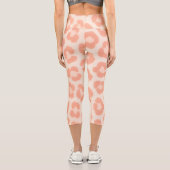 Albino Cheetah Print Leggings | Blush & Cream Anim カプリレギンス (裏面)