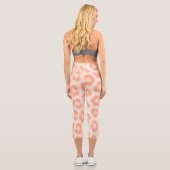 Albino Cheetah Print Leggings | Blush & Cream Anim カプリレギンス (裏面)