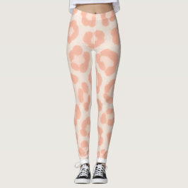 Albino Cheetah Print Leggings | Blush & Cream Anim レギンス