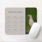 Albino Robin: Customize full year 2025 calendar マウスパッド (マウス)