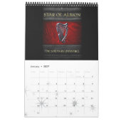 Albionの表紙のカレンダーの2017星 カレンダー (1月 2027)