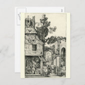 Albrecht Durerによるクリスマスまたは誕生 シーズンポストカード (正面/裏面)