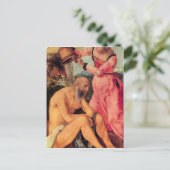 Albrecht Durer – 彼の妻によって嘲笑された仕事 ポストカード (スタンド正面)