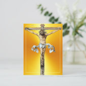 Albrecht Durer 1505十字架はがき上のキリスト ポストカード (スタンド正面)
