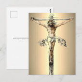 Albrecht Durer 1505十字架はがき上のキリスト ポストカード (正面/裏面)