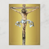 Albrecht Durer 1505十字架はがき上のキリスト ポストカード (正面)