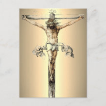Albrecht Durer 1505十字架はがき上のキリスト