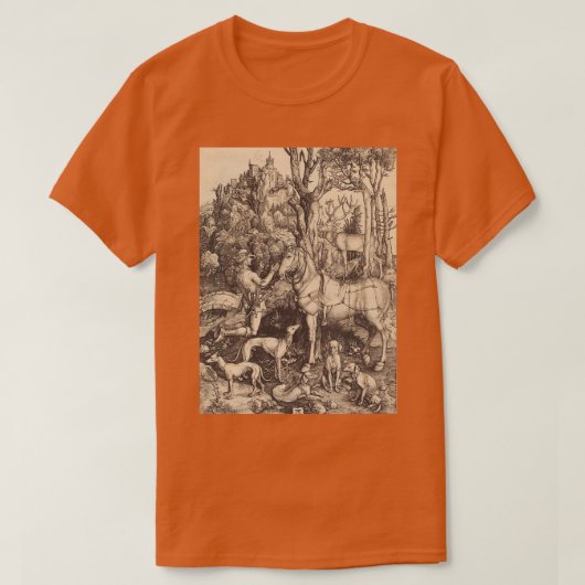 Albrecht Durer Saint Eustace 1500 Tシャツ (デザイン正面)
