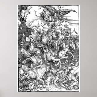 Albrecht Durer The Four Horsemen of the Apocalypse ポスター