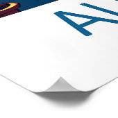 Albufeira Park Travel Poster Ski Vintage National ポスター (角)