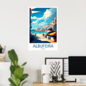Albufeira Park Travel Poster Ski Vintage National ポスター (ホームオフィス)