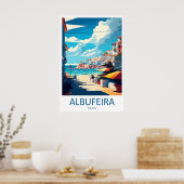 Albufeira Park Travel Poster Ski Vintage National ポスター (キッチン)