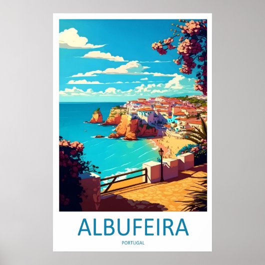 Albufeira Ski Travel National Poster Vintage Park ポスター (正面)