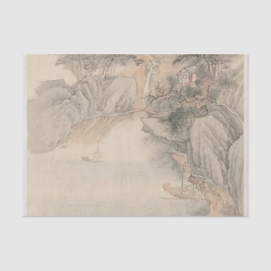 Album of Landscape Leaf 4 by Wang Gai 薄葉紙 (正面)