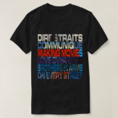 Albums de Dire Straits classque Tシャツ (デザイン正面)
