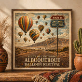 Albuquerque Balloon Festival Route 66 ポスター