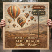 Albuquerque Balloon Festival Route 66 ポスター