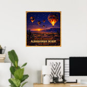Albuquerque Desert New Mexico Centennial ポスター (ホームオフィス)