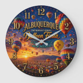 Albuquerque International Balloon Fiesta Festival  ラージ壁時計 (正面)