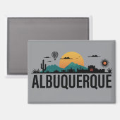 Albuquerque New Mexico マグネット (正面/裏面)