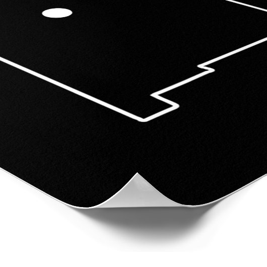 Albuquerque New Mexico Funny Phonetic Gag Gift  ポスター (角)