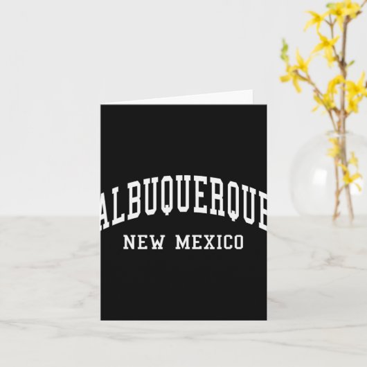 Albuquerque - New Mexico - Throwback Design - Clic カード (黄色い花)