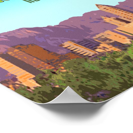 Albuquerque New Mexico Vintage ポスター (角)