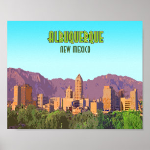 Albuquerque New Mexico Vintage ポスター