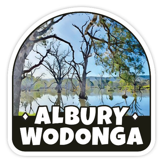 Albury NSW, Wodonga Victoria – オーストラリアのステッカー シール