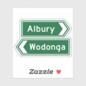 Albury Wodonggaオーストラリアのステッカー シール (シート)