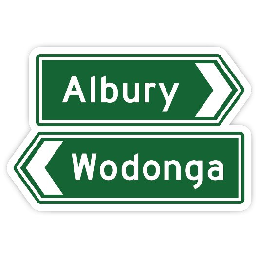 Albury Wodonggaオーストラリアのステッカー シール