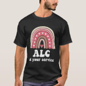 ALC Associate Licensed Counselor Rainbow Therapist Tシャツ (正面)