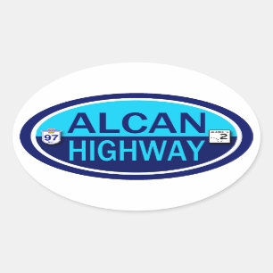 Alcanのハイウェー 楕円形シール