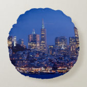 Alcatrazの刑務所の屋根から取られる ラウンドクッション (正面)