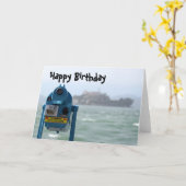 Alcatrazの眺め カード (黄色い花)