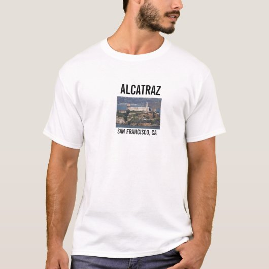 ALCATRAZ、サンフランシスコ、カリフォルニア Tシャツ (正面)