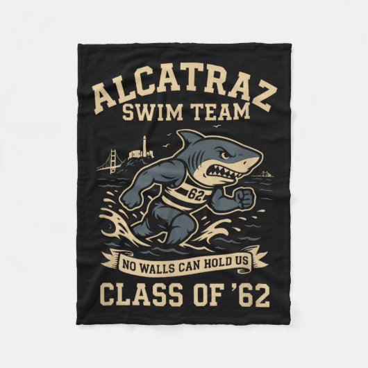 Alcatraz Penitentiary Swim Team  フリースブランケット (正面)