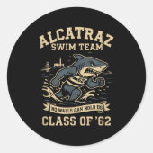 Alcatraz Penitentiary Swim Team  ラウンドシール (正面)
