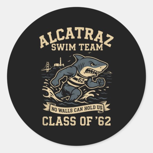 Alcatraz Penitentiary Swim Team  ラウンドシール (正面)