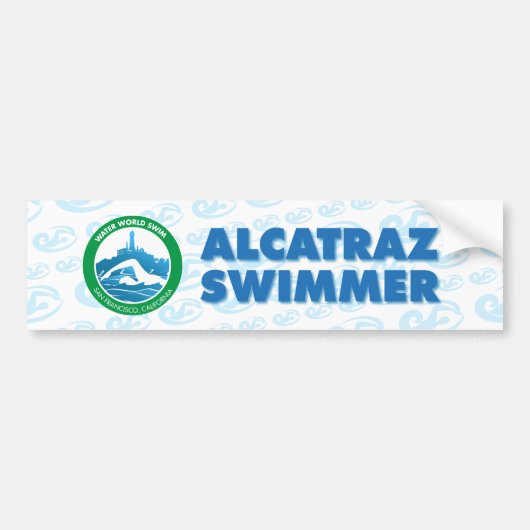 Alcatraz Swimmer Bumper Sticker バンパーステッカー (正面)