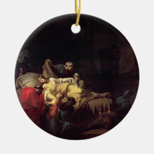 Alcestisは彼女の夫の広告を救うために彼女自身を犠牲にします セラミックオーナメント (正面)