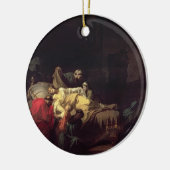 Alcestisは彼女の夫の広告を救うために彼女自身を犠牲にします セラミックオーナメント (左)