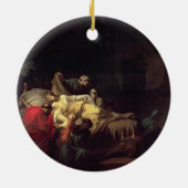 Alcestisは彼女の夫の広告を救うために彼女自身を犠牲にします セラミックオーナメント (裏面)