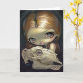 "Alchemical天使I"の挨拶状 カード (黄色い花)