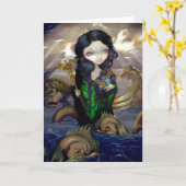 "Alchemical海"の挨拶状 カード (黄色い花)