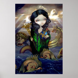 Alchemical Seas ARTプリントゴシック性錬金術lowbrow ポスター